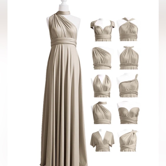 Lulu’s Tan Infinity Dress - Picture 12 of 13